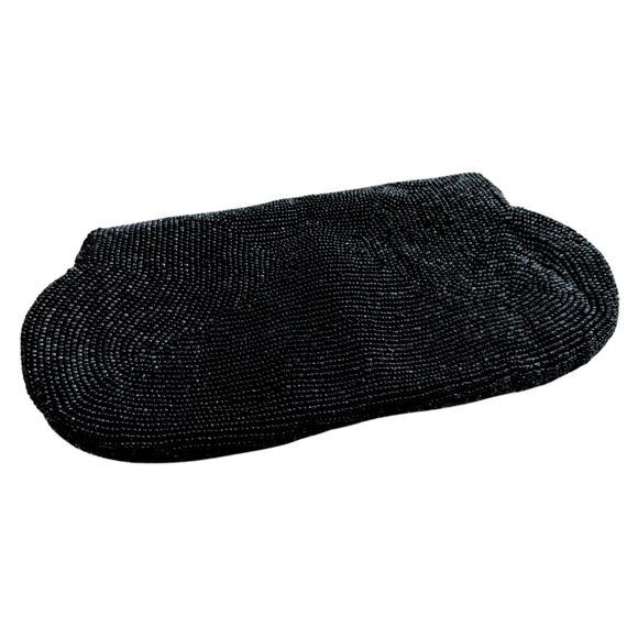 Vintage Jorelle Beaded Handbag Clutch Black - Picture 5 of 12